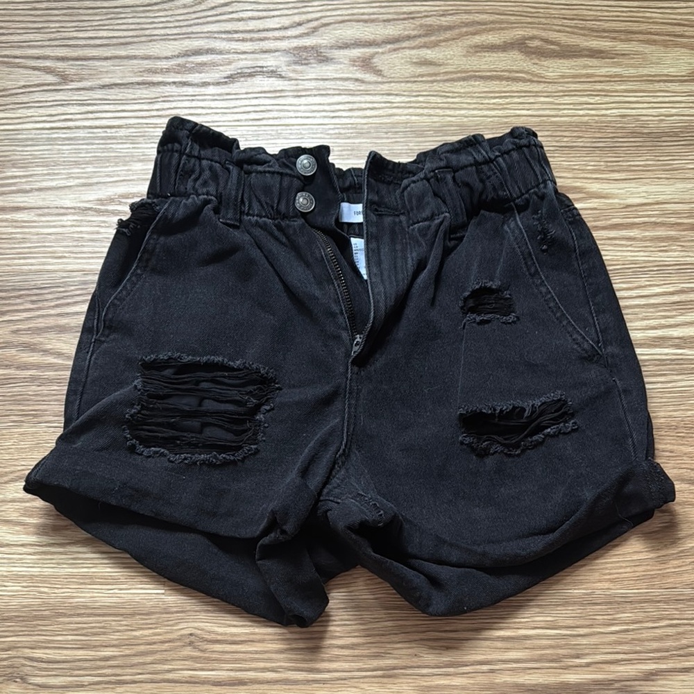 Stylish Black Shorts with Stretchy Waist Band